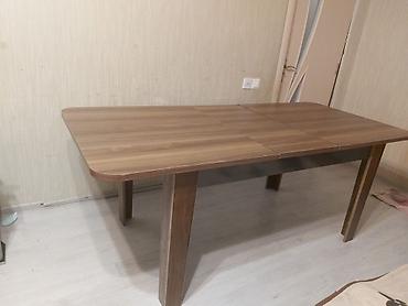 Masalar: Açılıb‑bağlanan yemək masasi - Material: ağac teksturalı laminat üst — 2