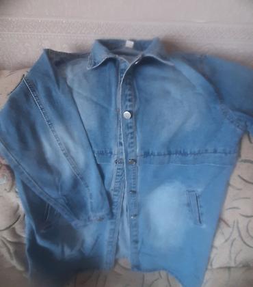 sade makyaj: Denim gödəkcə/köynək tipli üst geyimi - Material: cins (denim) — 1
