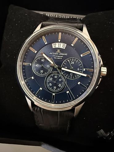Кол сааттар: Jacques Lemans Chronograph мужские наручные часы новые отличный — 2