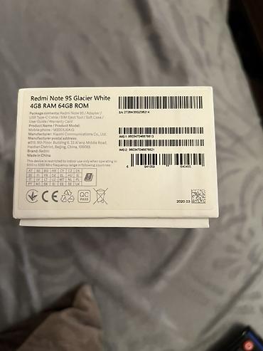 redmi not 9s: Redmi Note 9S, 64 GB, rəng - Ağ, İki sim kartlı — 2