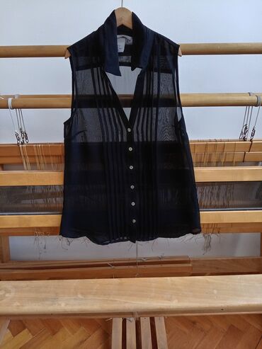 Bluze: H&M, XS (EU 34), Viskoza, Jednobojni, bоја - Crna — 5
