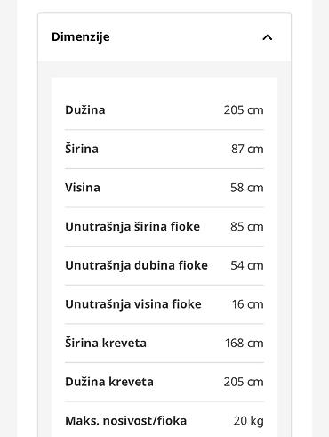 klub stocic: Prodajem polovan Ikea krevet. Dimenzije istaknute na slici. Krevet ima — 1