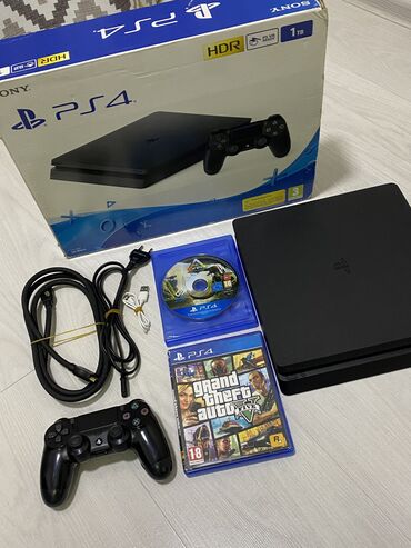 PS4 (Sony PlayStation 4): Продаю Ps 4 Slim 1TB Состояние хорошее, не лагает 3 ревизия, самая