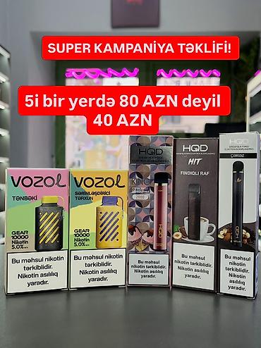 Qəlyan, vayp və aksesuarları: Diqqet !! Mağaza bağlanır!!! Vozol HQD Elfbar Mosmo Pura 🔥 Bütün -da lalafo.az — 14 Qəlyan, vayp və aksesuarları: Diqqet !! Mağaza bağlanır!!! Vozol HQD Elfbar Mosmo Pura 🔥 Bütün — 14