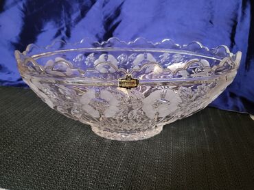 Činije: Cinija nova veca kristal Zajecar 70te. Cinija kristal,led — 9