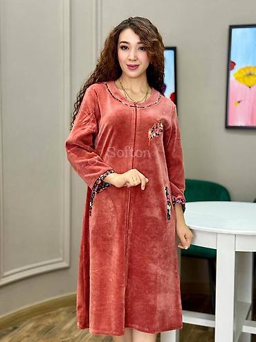 Халаты: Домашнее платье-халат Softon - Материал: мягкий велюр, приятный к — 17