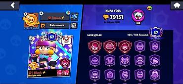 Antistress-oyuncaqlar: Brawl Stars oyun hesabı - Kupa: 79,151 (ən yüksək: 79,157) - Rejim — 1