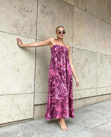 lasocki baletanke: Duga haljina top sa cvetnim printom . - Stil boho/romantični,duga maxi — 3