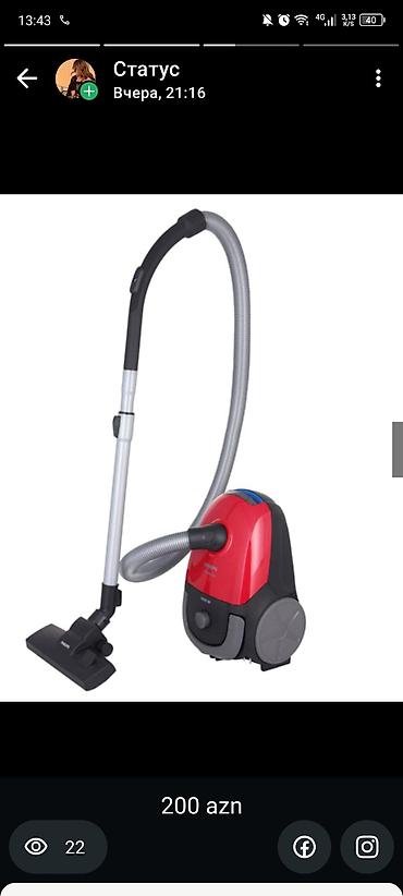 Philips torbalı tozsoran - Tip: Torbalı, kabelə qoşulan tozsoran -