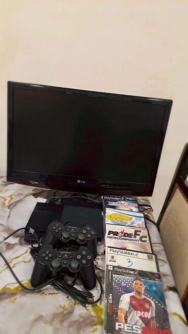 playstation 1 купить: Playstation 2 satilir 5 oyun 2eded oyun qolu ve lg televizor 120 man