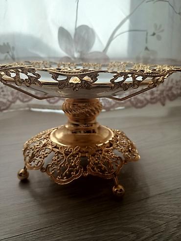 коробки для торта: Десертная этажерка/конфетница на ножке с декоративной аркой - — 4