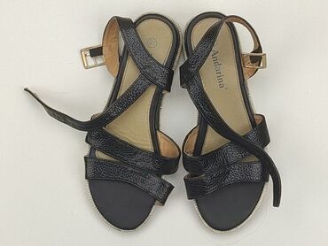 bluzki szara damskie: Sandals for women, 37, condition - Good