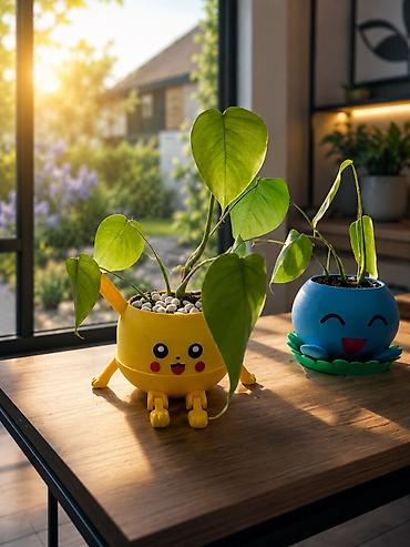 ph down: 🌱 комнатные растения в горшке-покемоне Oddish и Пикачу 🌱 горшки — 1