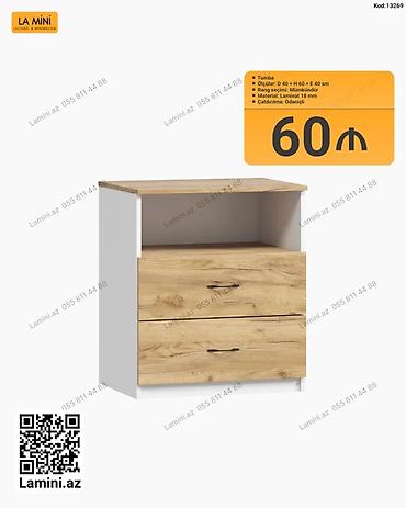 Tumba – La Mini (Kod: 13269) - Ölçülər: D 40 × H 60 × E 40 sm -