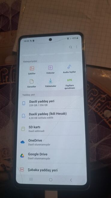 samsung a53 telefon: Samsung Galaxy A53 5G, 256 GB, rəng - Göy, Sensor, İki sim kartlı, Face ID