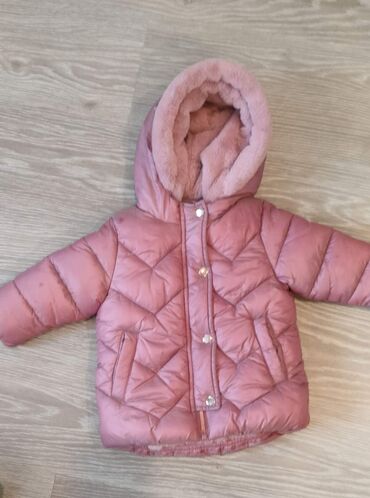 детские зимние одежды: Деми куртки на девочку -пудровая Next1500 c9-18 мес,,серая деми на