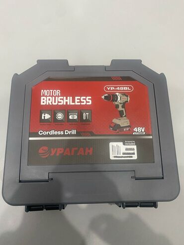 Шуруповерты: Шуруповёрт УРАГАН ударный. Бесщёточный аккумуляторный Адрес магазина — 6