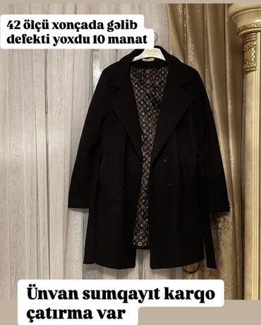Paltolar: Palto, Celine, XL (EU 42), rəng - Qara