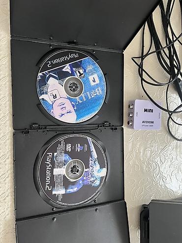 PS2 & PS1 (Sony PlayStation 2 & 1): Sony PlayStation 2 Slim komplekti (SCPH-90004, PAL) Paketdə: - PS2 — 4