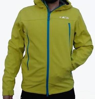 Jakne za prelazni period: Muška outdoor softshell jakna – žuta sa plavim rajsferšlusima - — 24