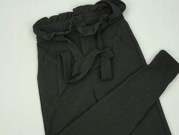 stradivarius woskowane spodnie z wysokim stanem: Spodnie materiałowe damskie, rozmiar S