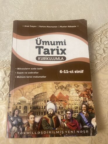 taim kurikulum kitabi qiymeti: Ümümi tarix kurikulum 10 man alınıb 6 man satılır