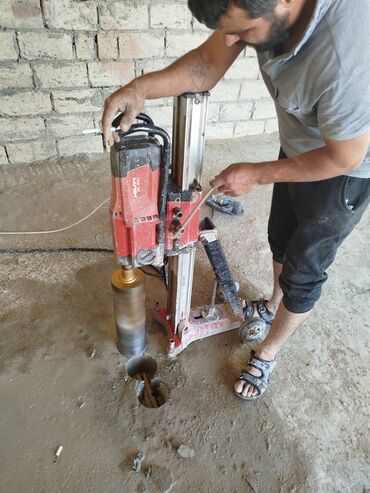 Beton işləri: Beton kəsmə beton deşmə xidməti Karot - HILTI DD 200 / 350 ilə 25 ° — 21