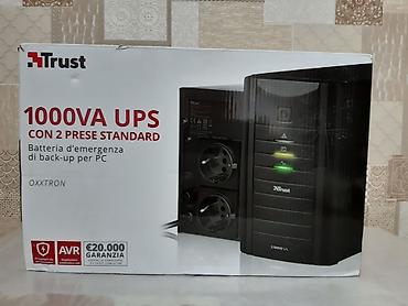 бесперебойного питания: Trust Oxxtron 1000VA • Полная мощность: 1000 ВА • Активная мощность — 4