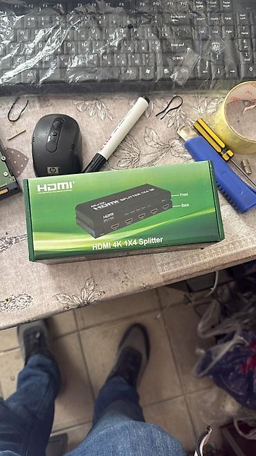 antik tv: HDMI 4K 1x4 Splitter - Giriş: 1x HDMI - Çıxış: 4x HDMI – eyni siqnalı — 1