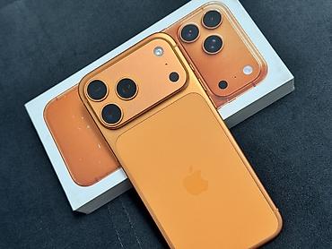 IPhone 17 Pro Max, Б/у, 256 ГБ, Оранжевый, Коробка, 99 %