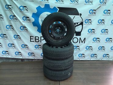 Колеса в сборе 195 / 65 / R 15, Зима, Б/у, Комплект, Легковые, Железные, отверстий - 5