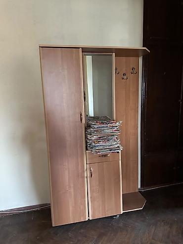 perla dolab: İşlənmiş, 2 qapılı, Güzgülü, Qəhvəyi, Açılan, Düz dolab — 2