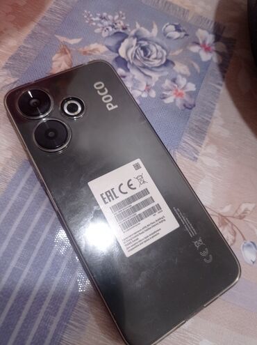 телефоны за 10 тысяч сом: Poco M6, Колдонулган, 256 ГБ, түсү - Кара