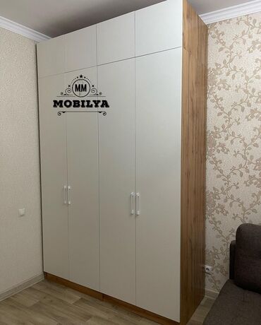sfaner modelleri: Гардеробный шкаф, Новый, 4 двери, Распашной, Прямой шкаф, Азербайджан