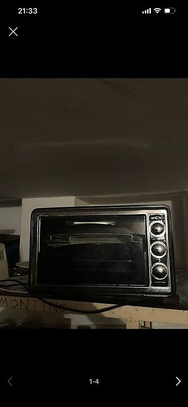 pizza peci: Elektrik mini soba / tost sobası - Kompakt masaüstü dizayn - Şüşə — 1