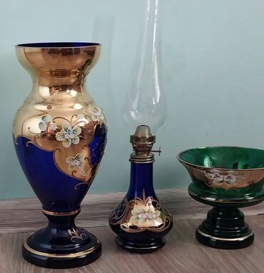 Digər qab-qacaq və mətbəx ləvazimatları: Bagema qablar.az işlenmiş.Guldan,Lanpa,Kanfet qabı 3- bir yerdə 30 — 2