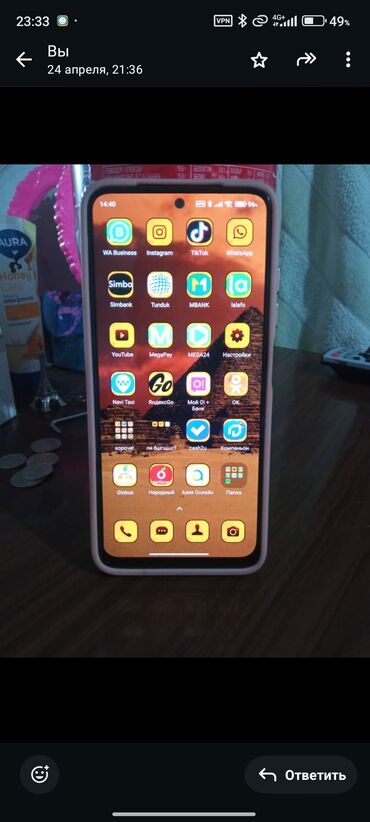 Redmi: Redmi, Redmi Note 11, Б/у, 128 ГБ, цвет - Черный, 2 SIM