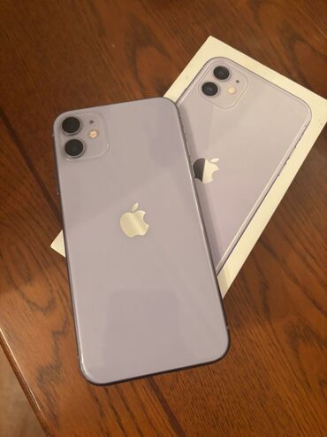 Apple iPhone: IPhone 11, 64 GB, Deep Purple, Face ID, Sənədlərlə