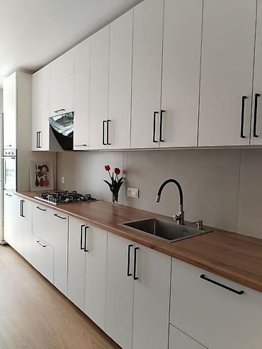 Sifarişlə mətbəx mebeli: Sifarişlə mətbəx dəsti, Özü çəkən petlələr, MDF, Kredit yoxdur — 1