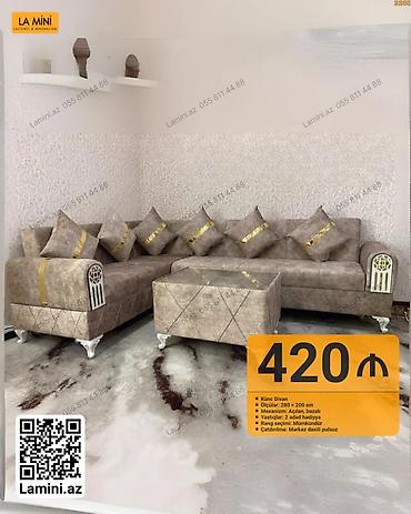 Künc divan dəsti – La Mini - Ölçülər: 280 × 200 sm - Mexanizm lalafo.az -da Künc divan dəsti – La Mini - Ölçülər: 280 × 200 sm - Mexanizm