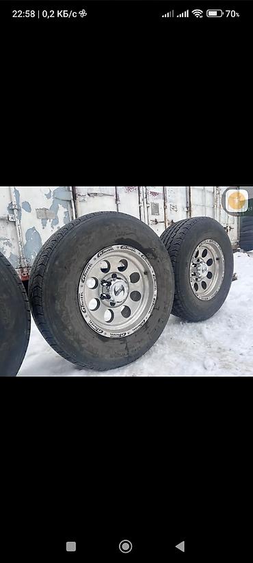 Колеса в сборе: Колеса в сборе 265 / 70 / R 16, Всесезонная, Б/у, Комплект, Внедорожные (АТ/МТ), Литые, отверстий - 6 — 1