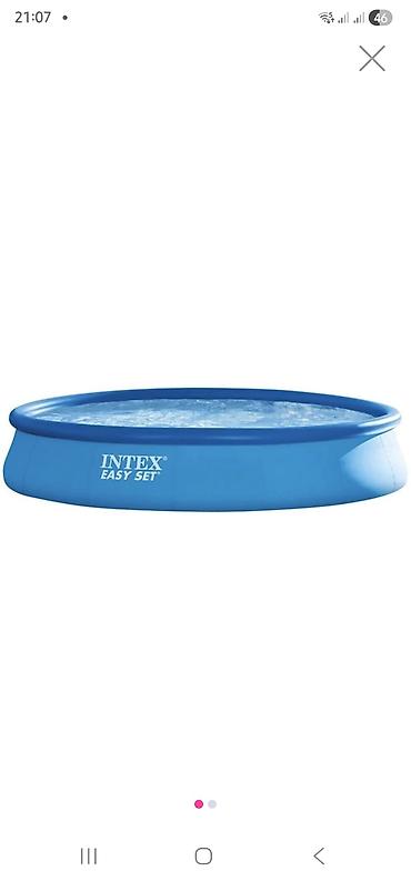 басени: Elektron Nasos Hediyye. Intex 3.96× 0.84 m şişmə hovuz 🌊 Yay mövsümü — 1