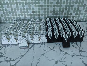 подарочный упаковка: Набор свадебных коробочек для бонбоньерок/подарков гостям. - Дизайн