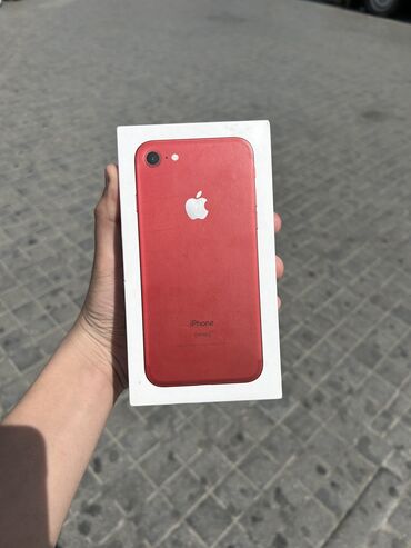 ayfon 7: IPhone 7, 128 GB, Qırmızı, Barmaq izi