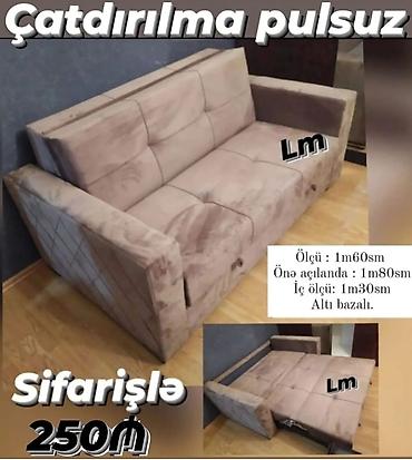 kukna mebli: *Amerikanka divan* Yeni və sifarişlə💥 Qiymət : *250₼* Ölçü  — 1