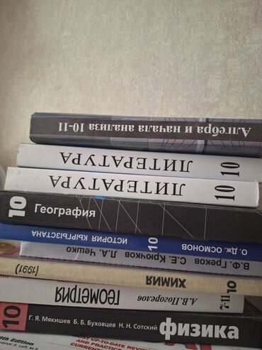 китеп алиппе: Б/У КНИГИ 10 КЛАСС, НЕ ПОДПИСАНЫ, НИЧЕГО НЕ ПОРВАНО(алгебру нужно