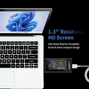 Ostali alati i mašine: KWS-X1 Digitalni Voltmetar DC 3.3-36V 0-12A T-NOVO. KOWSI KWS-X1 USB — 11