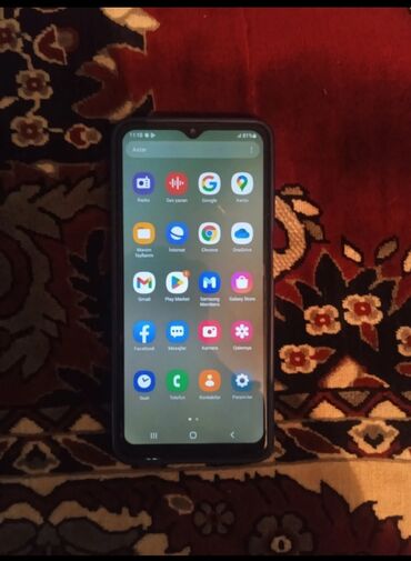 osmos su filtiri: Samsung Galaxy A12, rəng - Göy, Barmaq izi