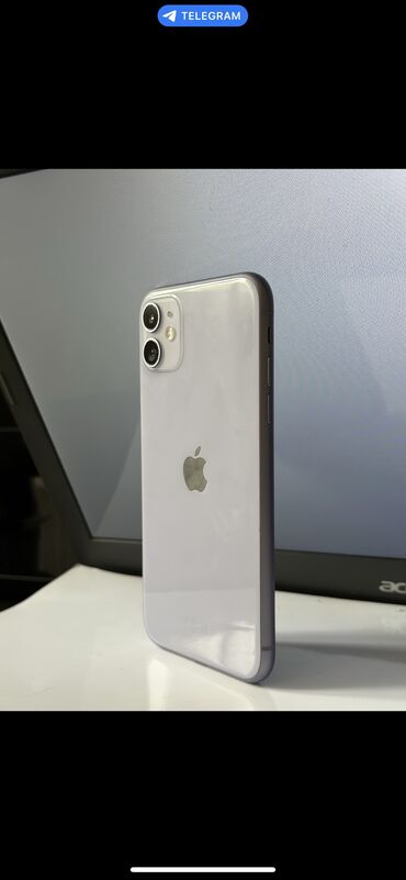 iphone price in kyrgyzstan: IPhone 11, Б/у, 128 ГБ, Черный, 75 %