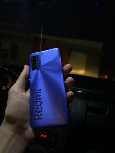 ayfon 2 ci əl ideal vəziyyətdə: Xiaomi Redmi 9T, 64 ГБ, цвет - Синий, 
 Сенсорный, Отпечаток пальца, Две SIM карты
